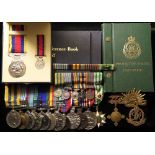 Unusual but artificially enlarged Australian group mounted as worn by the owner - Queens Korea Medal
