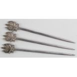 Military Arms silver plated Skewers (3)