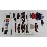Cloth Shoulder Title collection inc OTC, CCF, ACF, etc. A wide ranging collection, embroidered and
