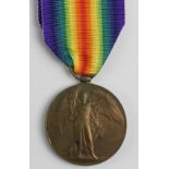 Victory Medal to Gnr. George Walter Ferry MM 21094. To FR: 13.7.15. KIA: 7.9.17. 'A' Btn 75th Bde.