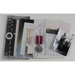 WW2 RN group with War Medal, certificate of service, photos etc., to mx 720296 Peter John Catlin