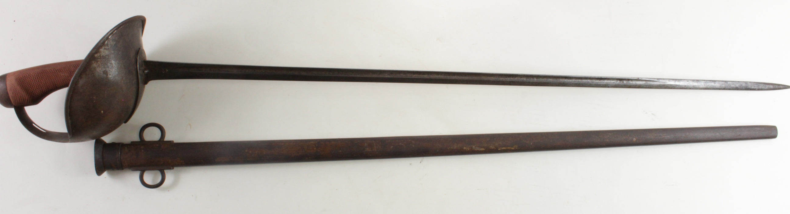 1908 pattern Cavalry troopers sword in scabbard.