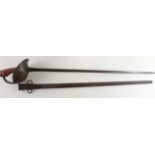 1908 pattern Cavalry troopers sword in scabbard.