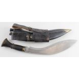 Kukri knives - matched military dress examples complete with frogs. (2)
