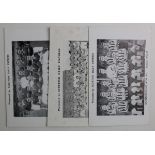 Scottish Teams - postcard size b/w team photos of Dunfermline Ath FC, St Mirren FC, and