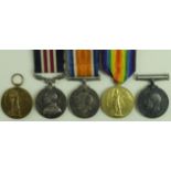 Military Medal group - MM (204304 Pte G E Mills 13/L'pool R) BWM & Victory (204304 Pte G E Mills L'
