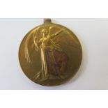 Victory Medal WW1 to 14/309 Pte W W Parker York & Lanc R. Killed In Action 1st July 1916 (1st Day
