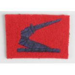Cloth Badge: 2nd ANTI-AIRCRAFT CORPS - WW2 embroidered felt formation sign badge in excellent unworn