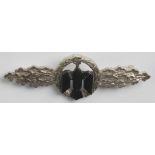 German Nazi Bomber clasp in silver