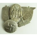 German WW2 pre war SA & Party badges. GVF (5)