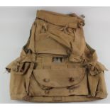 Gunners Training Vest stamped 'H & S 1943', Medium Size. 'For Training Only'. Scarce