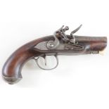 18th Century continental flintlock pistol unsigned lock, lovely little pistol.