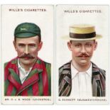 Will's, complete set, Cricketers (WILL'S) in large page, mainly VG, cat value £175