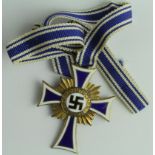 German Mothers Cross in Gold. NEF