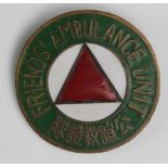 Badge - WW2 Home Front - Quakers related -Friends Ambulance Unit No. A.111 (possibly Chinese).