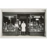 Sussex, P T Joy Grocer, Worthing, shopfront with staff R/P   (1)