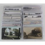 Suffolk range of postcards A to B, super lot in plastics with excellent RP's and printed cards.