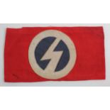 BUF British Union of Fascists armband, has a nice locally produced look, scarce. VF