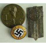 German Lapel badges, 3x different types, see website picture. GVF