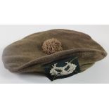 Scottish Tam O"Shanter oversize WW1 version, large brim to keep sun out of eyes, Gordon