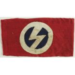 Blackshirts a BUF British Union of Fascists Party armband, locally produced, almost home made