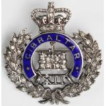 Suffolk Regt. silver, paste & enamel Victorian 12th (East Suffolk) Sweetheart badge.