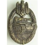 German Panzer Assault badge in bronze , R.S & S. GVF