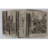 Military, Bruce Bairnsfather, Bystander, original collection, including cards from all series   (