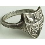 German WW2 mans finger ring for the Norway 1940 campaign. GVF