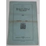 Booklet 'Hints for the Guidance of Staff Officers in dealing with Courts-Martial 1921' Calcutta
