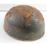 WW2 Para helmet in condition as found with no lining, vendor states found on the Arnhem