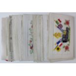 Silks, woven & embroidered, original selection, better noted (approx 24 cards)