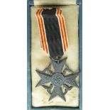 German WW2 Spanish Condor Legion Mothers Cross for a fallen son in the Spanish Civil War, cased.