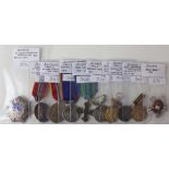 Romania collection of various medal inc Carol I Balkans War Medal 1913 x2, one with ribbon and one