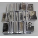 Real Photo Portraits, collection of individuals and family groups (approx 350 to 400 cards)