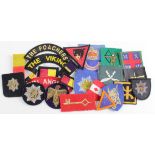 Cloth - inc Royal Anglian Eagle Arm badge, and Ski Cap Badge, plus various Formation badges, Royal