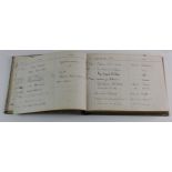 Naval interest - late 1930's/40's Visitors book, the cover with name 'Rear Admiral L.E. Crabbe',