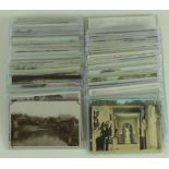 Isle of Wight, large original collection of old postcards in sleeves, in box. Good range (approx 160