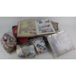 Box of various stamps in albums / stock books etc, plus some loose in bags. Better noted. (Qty)