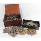 Very unusual lot of moulds, dies, etc with lots of Military related badges, etc. Purchased