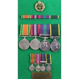 ATS Group - Defence Medal, War Medal, GSM QE2 with Malaya clasp (W/3757 S/Sgt E J Wilson WRAC),