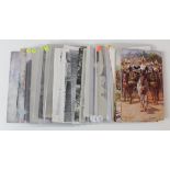 Military, general mixture, R/P's, camps, Harry Payne, etc   (approx 33 cards)