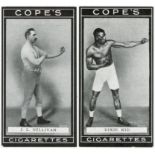 Cope Bros, 2x complete sets in pages, Boxers (1-25) & Boxers (New World's Champion). VG cat value £