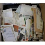 Commercial Mail, event and FDC's from around the world, housed in albums, box, and many loose.