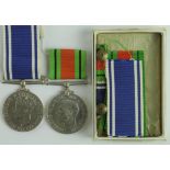 Lancashire Police group to Constable William Crossley. Defence Medal, Police LS Medal GVI and