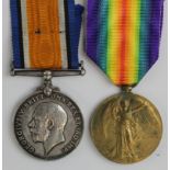 BWM & Victory Medal to 330737 Pte R Wade Yorkshire Hussars. The Victory medal has hand engraved