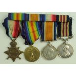 Military Medal group - MM (61934 Sjt R W Banks 90/F.A.RAMC), 1915 Star Trio (61934 Sjt K W Banks