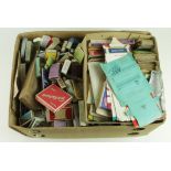 Cigarette packets, large quantity contained in crate & box, packets, fronts & slides noted, together