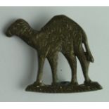 Badge an Imperial Camel Corps cap badge, sand cast desert made, GVF