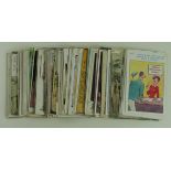 Comic Humour - varied selection saucy postcards, wide range of artists and publishers, many double